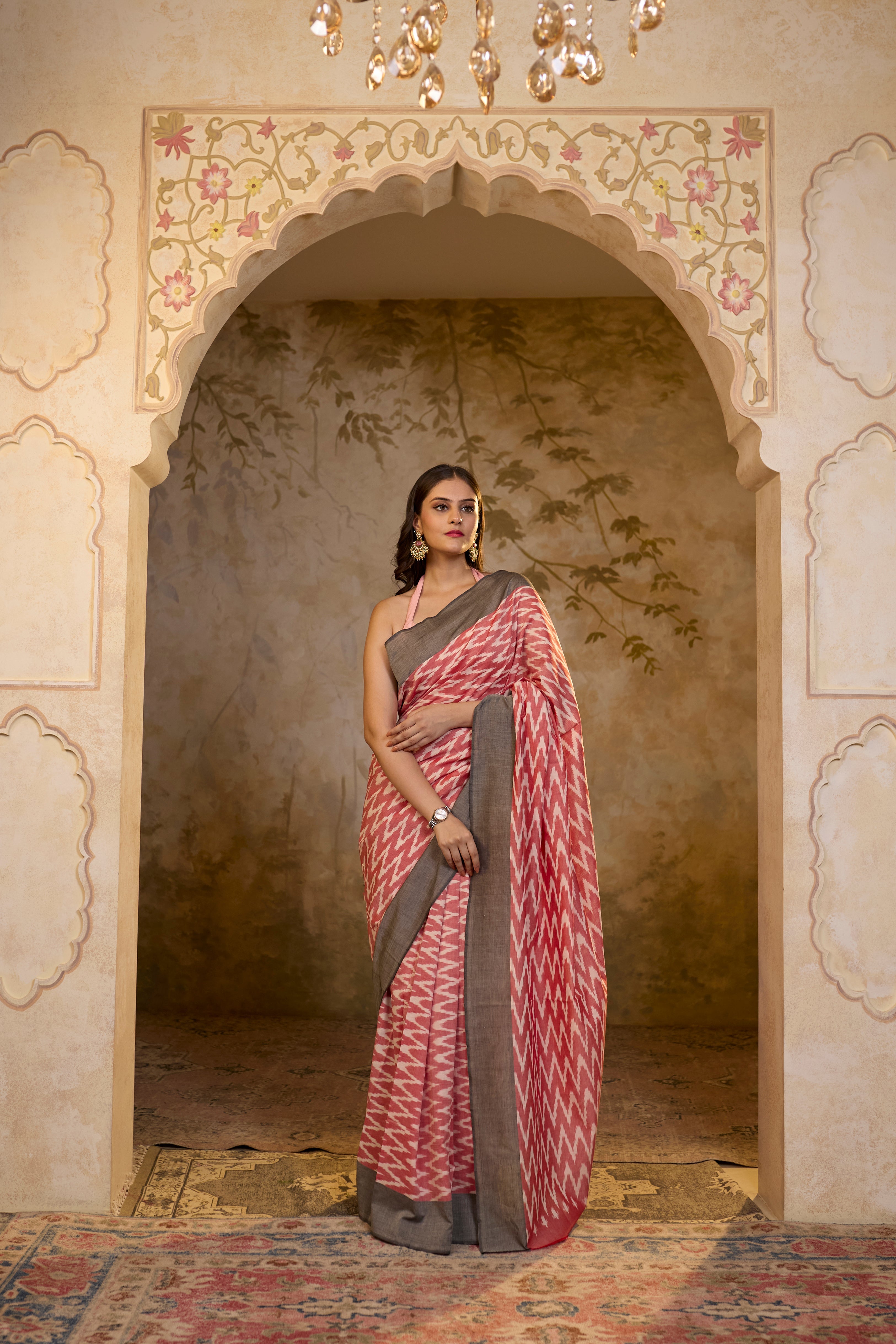 Pink Saree
